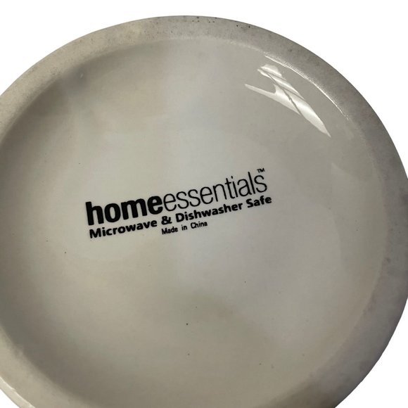 HOME ESSENTIALS Mug Cup Monogram R Scroll Pedestal Bottom Ceramic Wide Brim - Picture 6 of 6